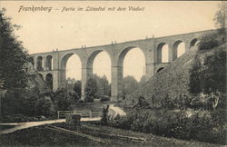 Frankenberg - Partie im Lützeltal mit dem Viaduct Germany Postcard Postcard