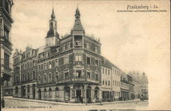 Ecke Schloss-Und Humboldstrasse, Rachts Frankenberg, Germany Postcard Postcard