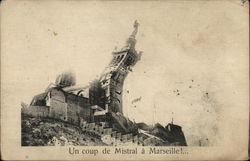 Un coup de Mistral a Marseille! France World War I Postcard Postcard