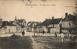 Dannemoine - La Place de la Mare Postcard