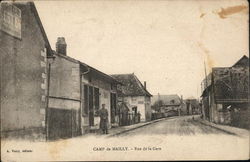 Rue de la Gare Camp de Mailly, France Postcard Postcard