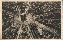 Aerial View of Arc de Triomphe and Place de l'Etoile Paris, France Postcard Postcard