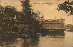 Badhuset i Stadstradgarden Uppsala, Sweden Postcard Postcard