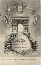 Tomb of the Unknown Soldier, Paris Postcard