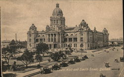 Town Hall and Smith Street Durban, South Africa Postcard Postcard