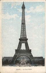 Eiffel Tower Paris, France Postcard Postcard