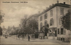 Cafe Muller, Hauptstrasse Kreuzlingen, Switzerland Postcard Postcard