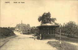 Tram Stop Saive, Belgium Benelux Countries Postcard Postcard