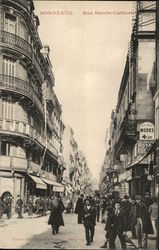 Bordeaux - Rue Sainte-Catherine France Postcard Postcard