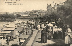 Paseo de la Concha San Sebastian, Spain Postcard Postcard Postcard