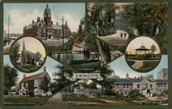 Swindon England Wiltshire Postcard Postcard