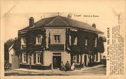 Hotel de la Besace. Crupet, Belgium Benelux Countries Postcard Postcard