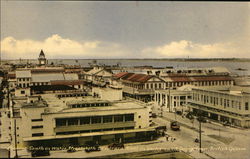 Looking South in Water Street with Demerara River in background. Georgetown, British Guiana Postcard