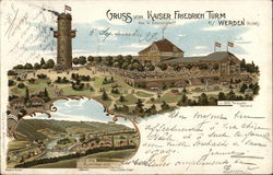 Gruss Vom Kaiser Friedrich Turm Ruhr, Germany Postcard Postcard