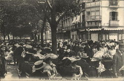 Paseo de la Alameda San Sebastian, Spain Postcard Postcard Postcard