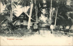 Native Village Postcard