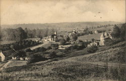 Small village. Postcard