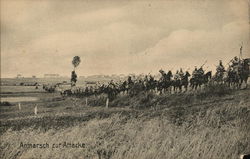 Anmarsch zur Attacke. World War I Postcard Postcard