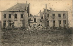 A badly damaged building Postcard