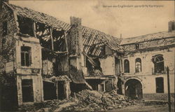 Der von den Englandern zerstorte Marktplatz. World War I Postcard Postcard