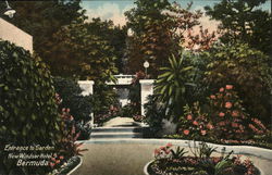 Entrance to Garden New Windsow Hotel Bermuda Hamilton, Bermuda Postcard Postcard