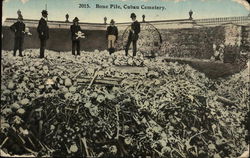 Bone Piles, Cuban Cemetery Postcard Postcard