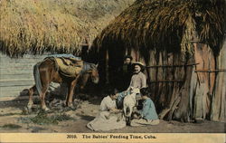 The Babies' Feeding Time Postcard