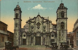 Habana, La Catedral. The Cathedral Postcard