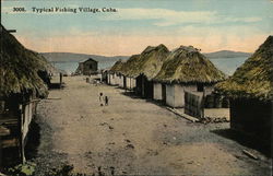 Typical Fishing Village, Cuba Havana, Cuba Postcard Postcard