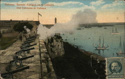 Old Cannons at Cabana. Cuba Postcard Postcard