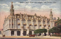 National Opera House and Callego's Club Havana, Cuba Postcard Postcard