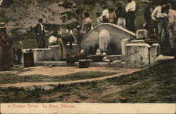 A Chinese Burial La Boca, Panama Postcard Postcard