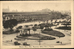 Plaza Once y Estacion Postcard