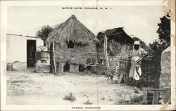 Native Huts, Curacao, N.W.I Curaçao Caribbean Islands Postcard Postcard