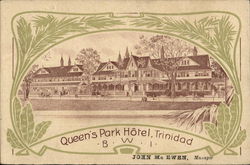 Queen's Park Hotel Port of Spain, Trinidad Caribbean Islands Postcard Postcard