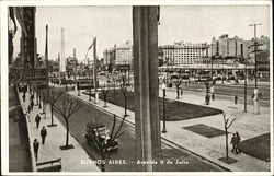 Buenos Aires. -- Avenida 9 de Julio Postcard