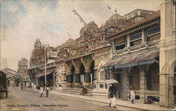 Hindu Temple, Pettah, Colombo, Ceylon Postcard