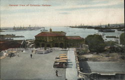 General View of Colombo Harbour. Postcard