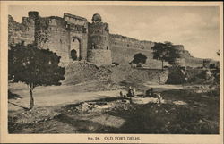 Old Fort Delhi, India Postcard Postcard