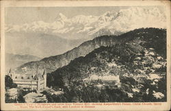 View of Town and Mountains Mussoorie, India Postcard Postcard