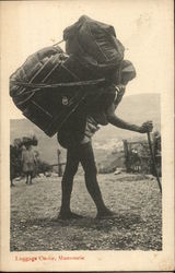 Luggage Coolie, Mussoorie India Postcard Postcard