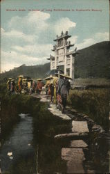 Widow's Arch. In honor of Long Faithfulness to Husband's Memory Postcard