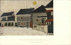 Houses at Shinioda, Izu Postcard