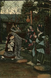 Dancing Girls Kyoto, Japan Postcard Postcard