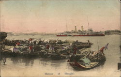 View of Harbor Shanghai, China Postcard Postcard