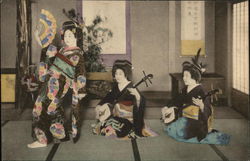 Geisha's Performing Postcard