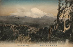 View of Mt. Fuji Japan Postcard Postcard