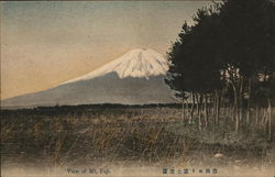 View of Mt. Fuji. Postcard