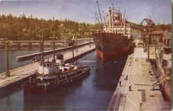 Government Locks Seattle, WA Postcard Postcard