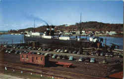 Ann Arbor Boat Dock Frankfort, MI Postcard Postcard